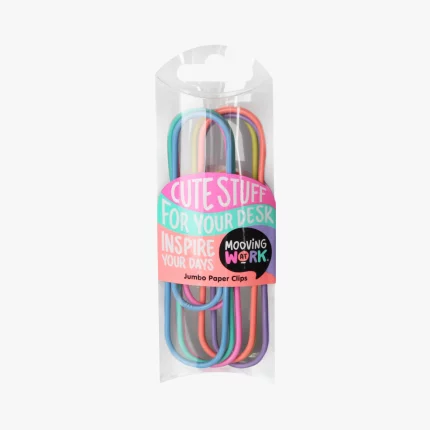 Clips Mooving Jumbo Paper Multicolor 6 Piezas