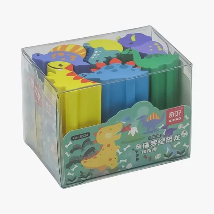 Goma de Borrar Dino Qihao QH-8524 Pack 6 Piezas