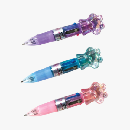 Bolígrafo Retráctil QiWi CP001 Mini Huellita 4 Colores