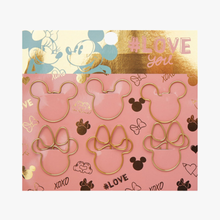 Clips Mooving MAW Disney Mickey & Minnie Metal Blister x 6 Unidades