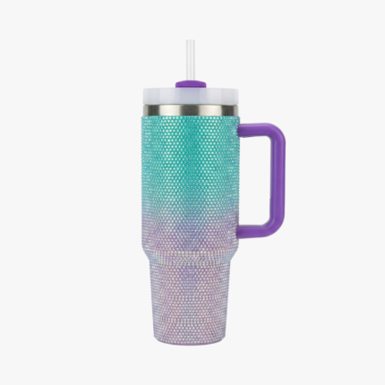 Vaso Térmico EP Quencher Simil Stanley 1.2Lts Strass Bicolor