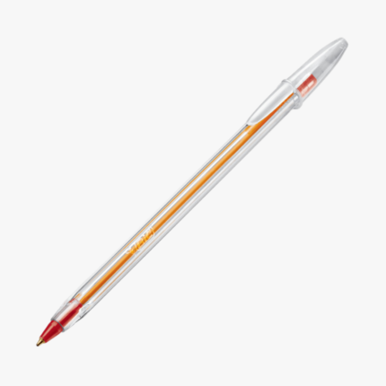 Bolígrafo BIC Cristal Precisión Tinta Roja Trazo Fino 0.8mm